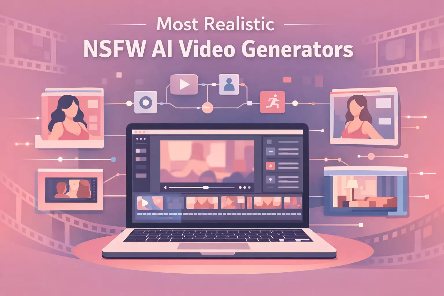 most realistic nsfw ai video generators ai video generation interface illustration